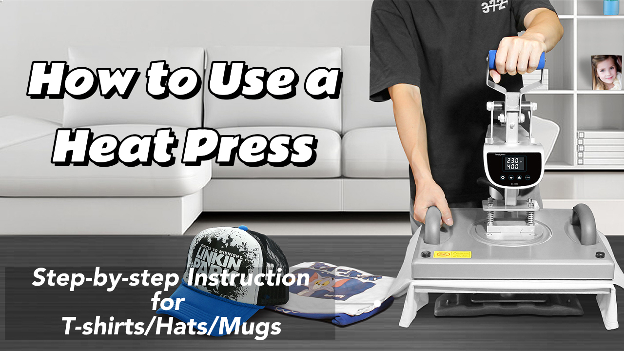 How to Use a 8 IN 1 Heat Press (Step-by-step Instruction for T-shirts, Hats and Mugs)